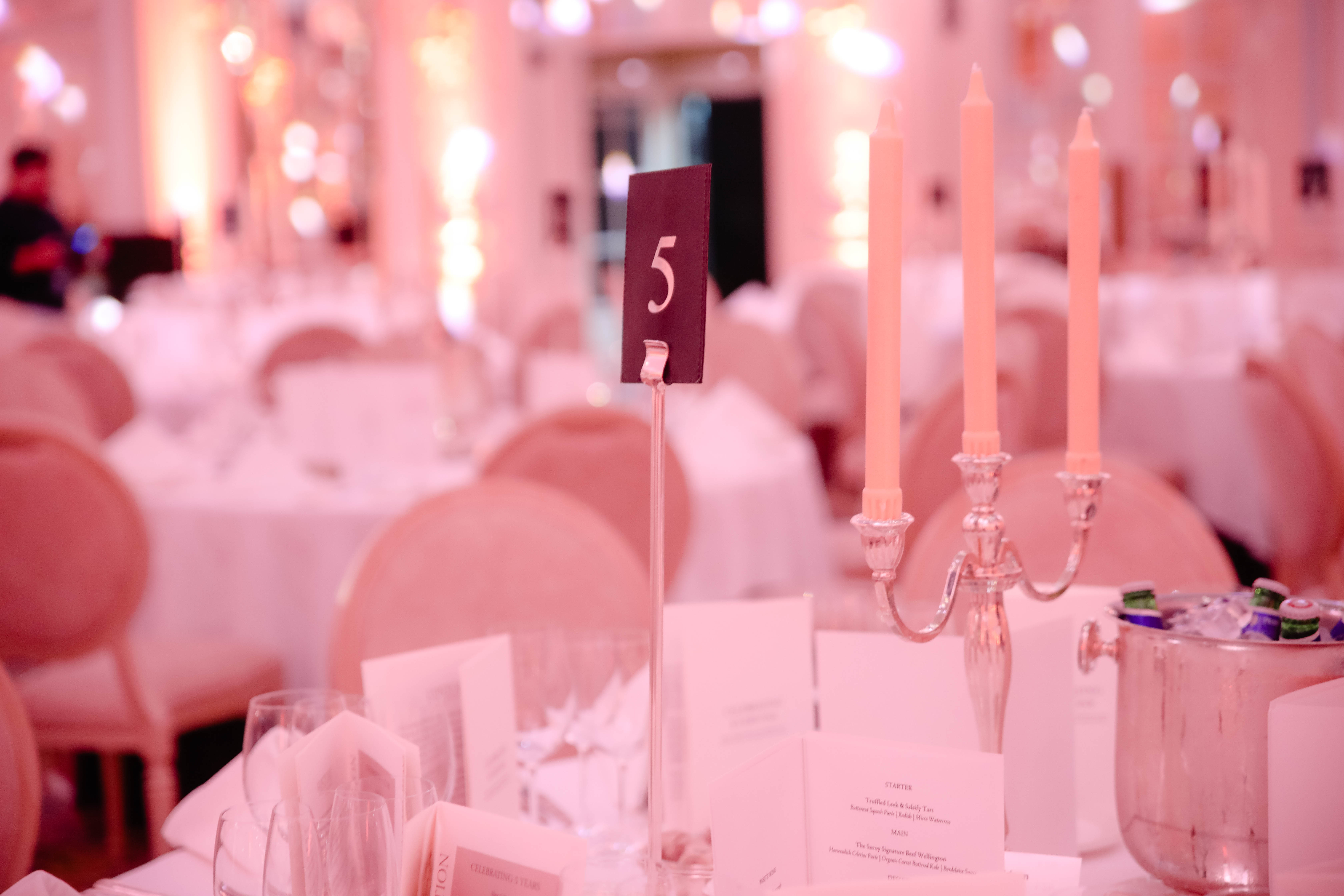 Ballroom table layout