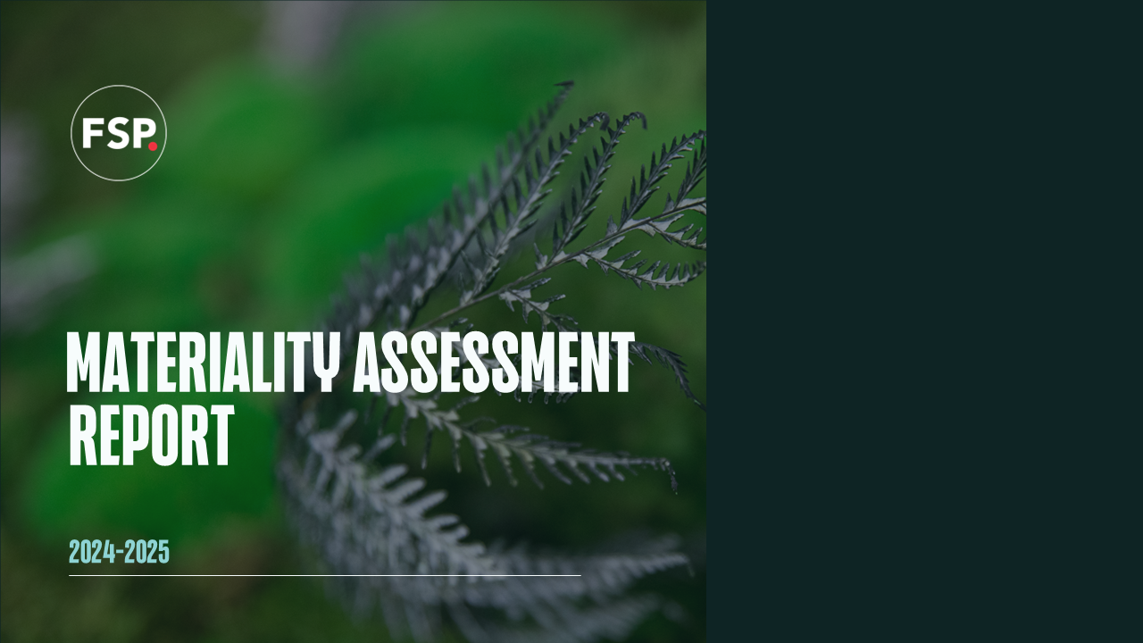 FSP materiality assessment report 2024-2025