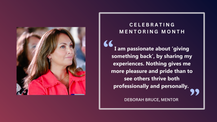 World Mentoring Month – Deborah Bruce
